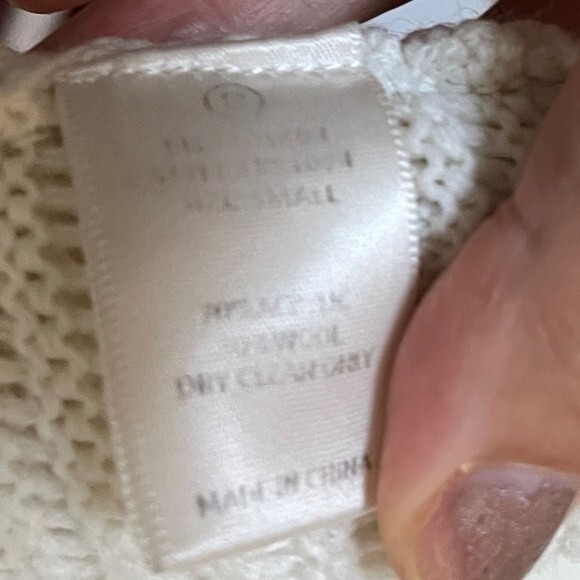 J.O.A Los Angeles Jane Ribbed Mock neck Sweater in Creamy White S - Picture 11 of 11